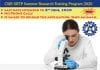 CSIR-SRTP Summer Research Training Program 2020