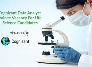 Cognizant Data Analyst Trainee Vacancy For Life Science Candidates Cognizant Data Analyst Trainee