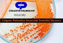 Colgate-Palmolive Associate Scientist Vacancy – MSc Apply Online Colgate-Palmolive Associate Scientist