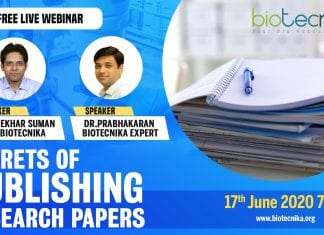 Webinar on publishing your research