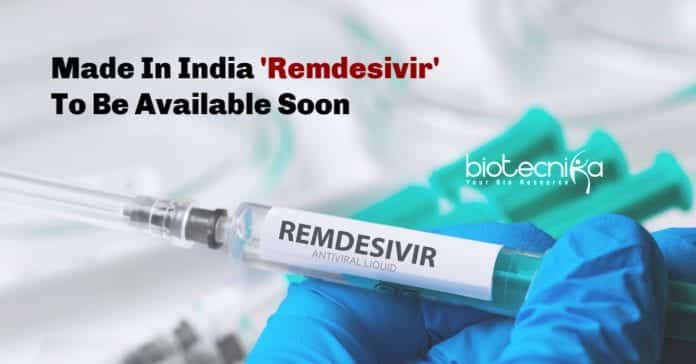 India's remdesivir might come June end