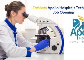 Freshers Apollo Hospitals Technician
