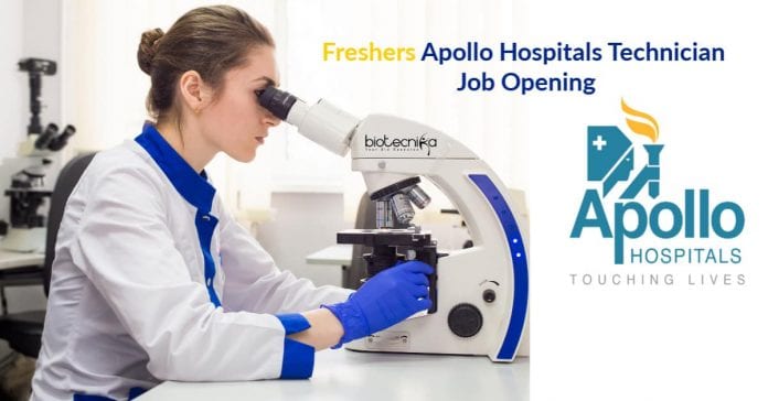 Freshers Apollo Hospitals Technician