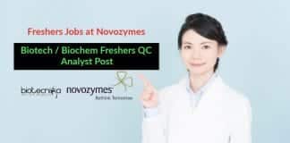 Freshers Jobs at Novozymes