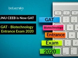GAT - Biotechnology Entrance Exam