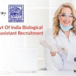 MoSPI Govt Of India ISI Biological Sciences Assistant Recruitment Govt Biological Sciences Jobs