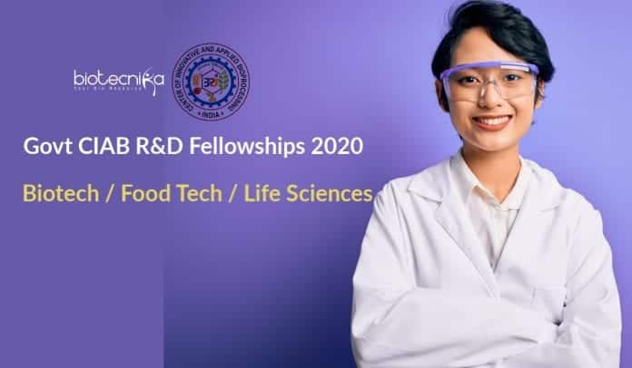 Govt CIAB R&D Fellowships