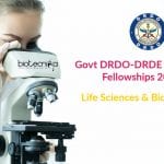 Govt DRDO-DRDE Research Fellowships