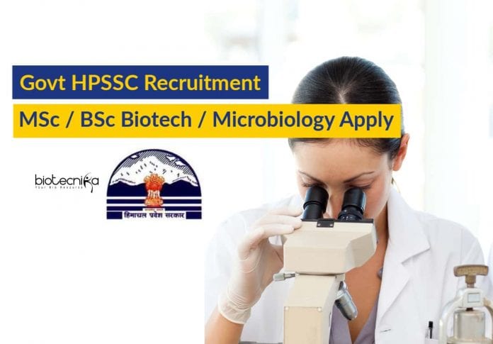 Govt HPSSC Recruitment