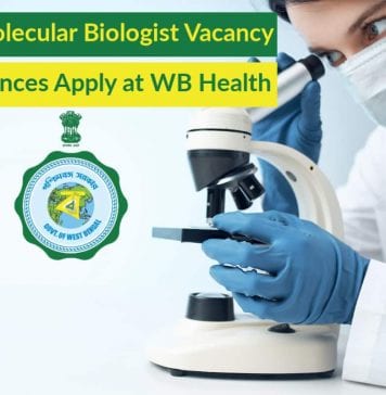 Govt Molecular Biologist Vacancy