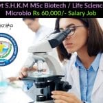 Govt SHKM Research Jobs