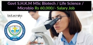 Govt SHKM Research Jobs