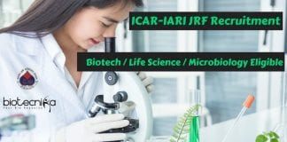 ICAR-IARI JRF Recruitment