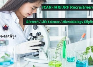 ICAR-IARI JRF Recruitment