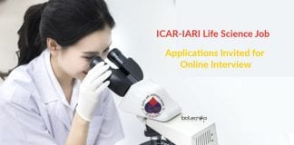 ICAR-IARI Life Science Job