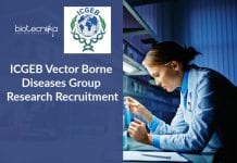 ICGEB Vector Borne Diseases Group Research Recruitment ICGEB Latest Research Jobs