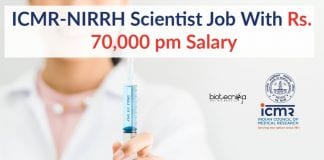ICMR-NIRRH Scientist Job