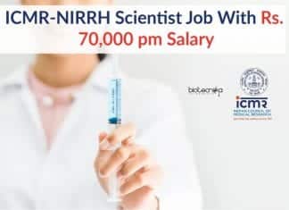 ICMR-NIRRH Scientist Job