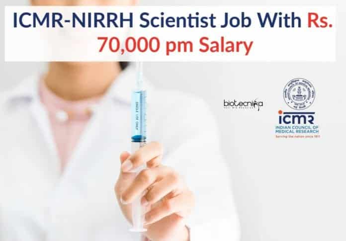 ICMR-NIRRH Scientist Job