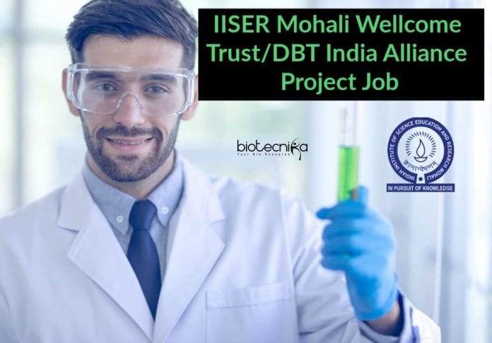 IISER Mohali Biotech Jobs