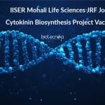 IISER Mohali Life Sciences JRF Job – Cytokinin Biosynthesis Project Vacancy IISER Mohali Latest Vacancies