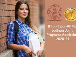IIT Jodhpur Admission 2020-21