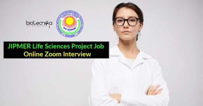 JIPMER Life Sciences Project Job