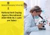 National Anti Doping Agency Recruitment 2020 With Rs 1 Lakh pm Salary NADA Recruitment 2020