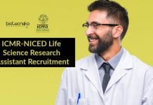 ICMR-NICED Life Science Research Assistant Recruitment ICMR-NICED Life Science Research Assistant Recruitment