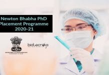 Newton Bhabha PhD Placement Programme 2020-21 Newton-Bhabha PhD Placement Programme