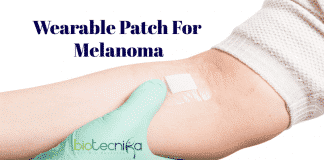 Wearable patch for melanoma