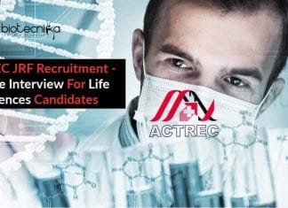 ACTREC JRF Recruitment