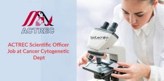 ACTREC Scientific Officer Job