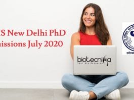 AIIMS New Delhi PhD