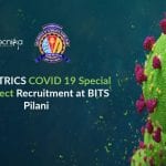 DST-MATRICS COVID 19 Special Call Project Recruitment at BITS Pilani BITS Pilani JRF Vacancy