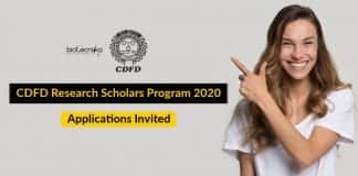 CDFD Research Scholars Program
