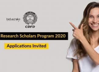 CDFD Research Scholars Program