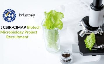 CSIR-CIMAP Biotech Job