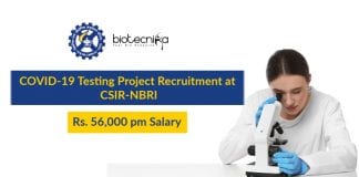 CSIR-NBRI Project Scientist Jobs
