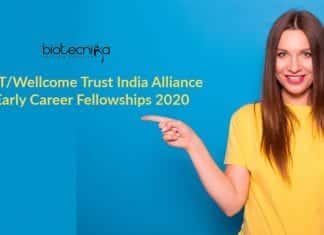 DBT/Wellcome Trust India Alliance Early Career Fellowships 2020 DBT Wellcome Trust