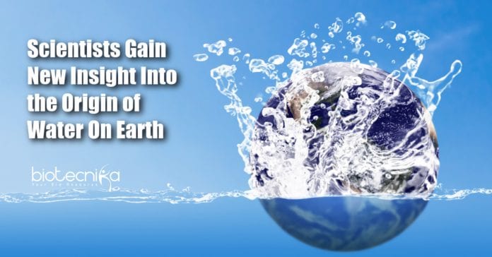 New Insight Into The Origin of Water On Earth
