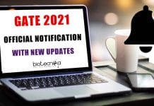 GATE 2021 Notification