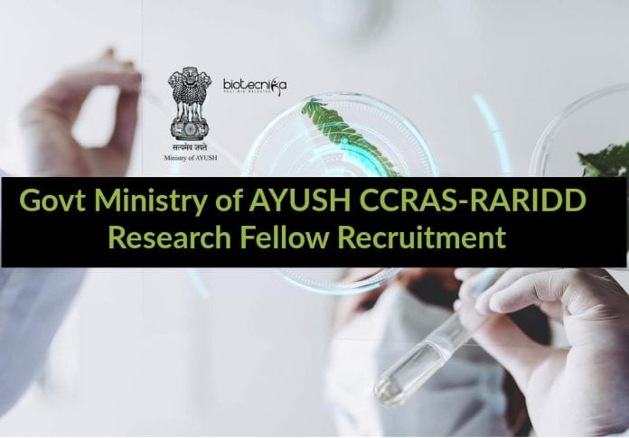 Govt CCRAS-RARIDD Research Fellow