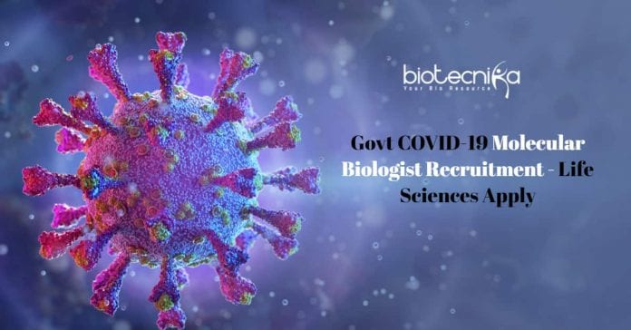Govt COVID-19 Molecular Biologist