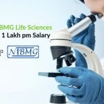 Govt DBT-NIBMG Life Sciences Fellows – Rs. 1 Lakh pm Salary Govt DBT-NIBMG Life Sciences Fellows