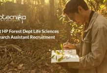 Govt HP Forest Dept Life Sciences Research Assistant Recruitment Govt HP Forest Dept