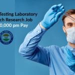 National Dope Testing Laboratory (NDTL) Biotech Research Job With Rs. 60,000 pm Pay Govt NDTL Biotech Research