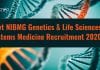 Govt NIBMG Genetics & Life Sciences Systems Medicine Recruitment 2020