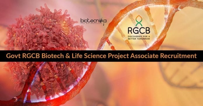 Govt RGCB Jobs