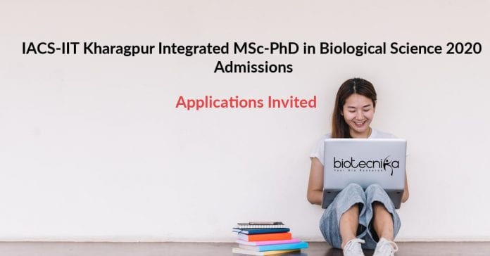 IACS Integrated MSc-PhD